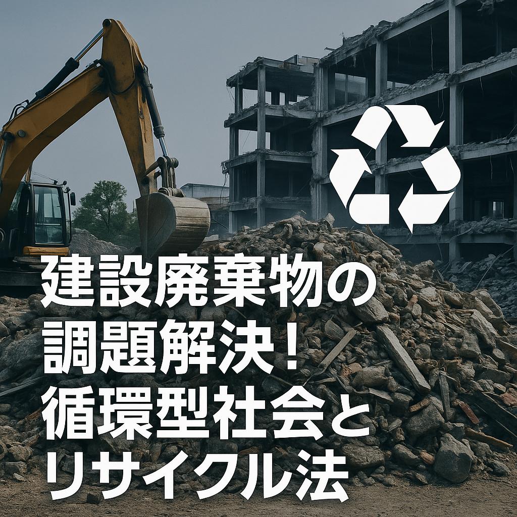 建設廃棄物の課題解決！循環型社会とリサイクル法