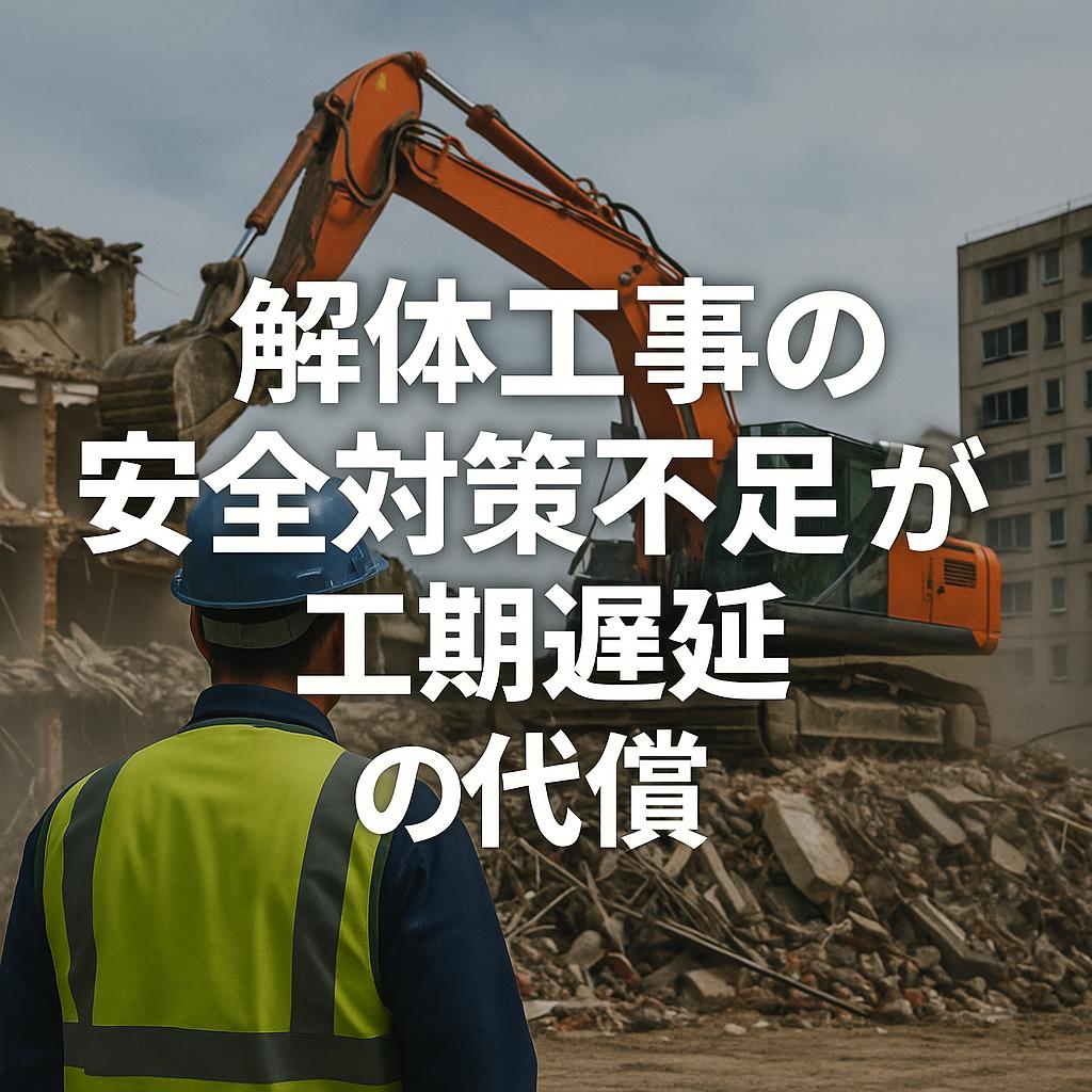 解体工事の安全対策不足が招く工期遅延の代償
