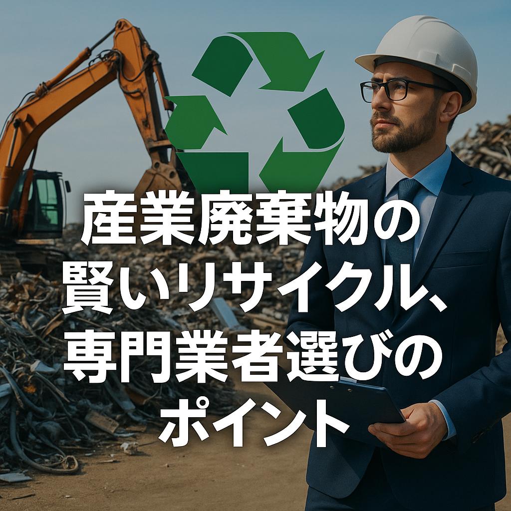 産業廃棄物の賢いリサイクル、専門業者選びのポイント