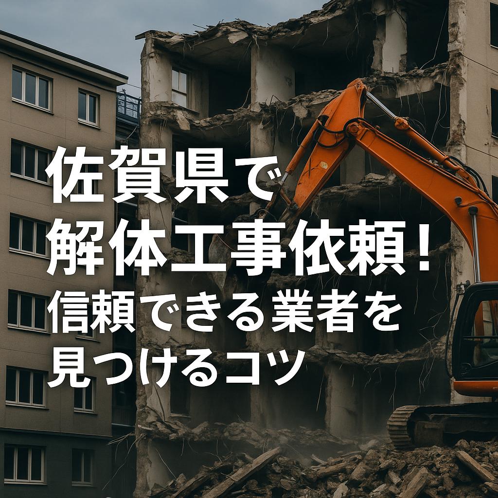 佐賀県で解体工事依頼！信頼できる業者を見つけるコツ