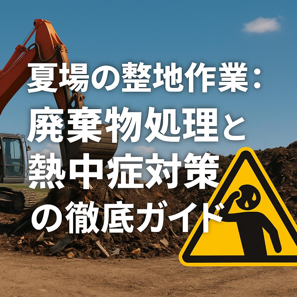 夏場の整地作業：廃棄物処理と熱中症対策の徹底ガイド