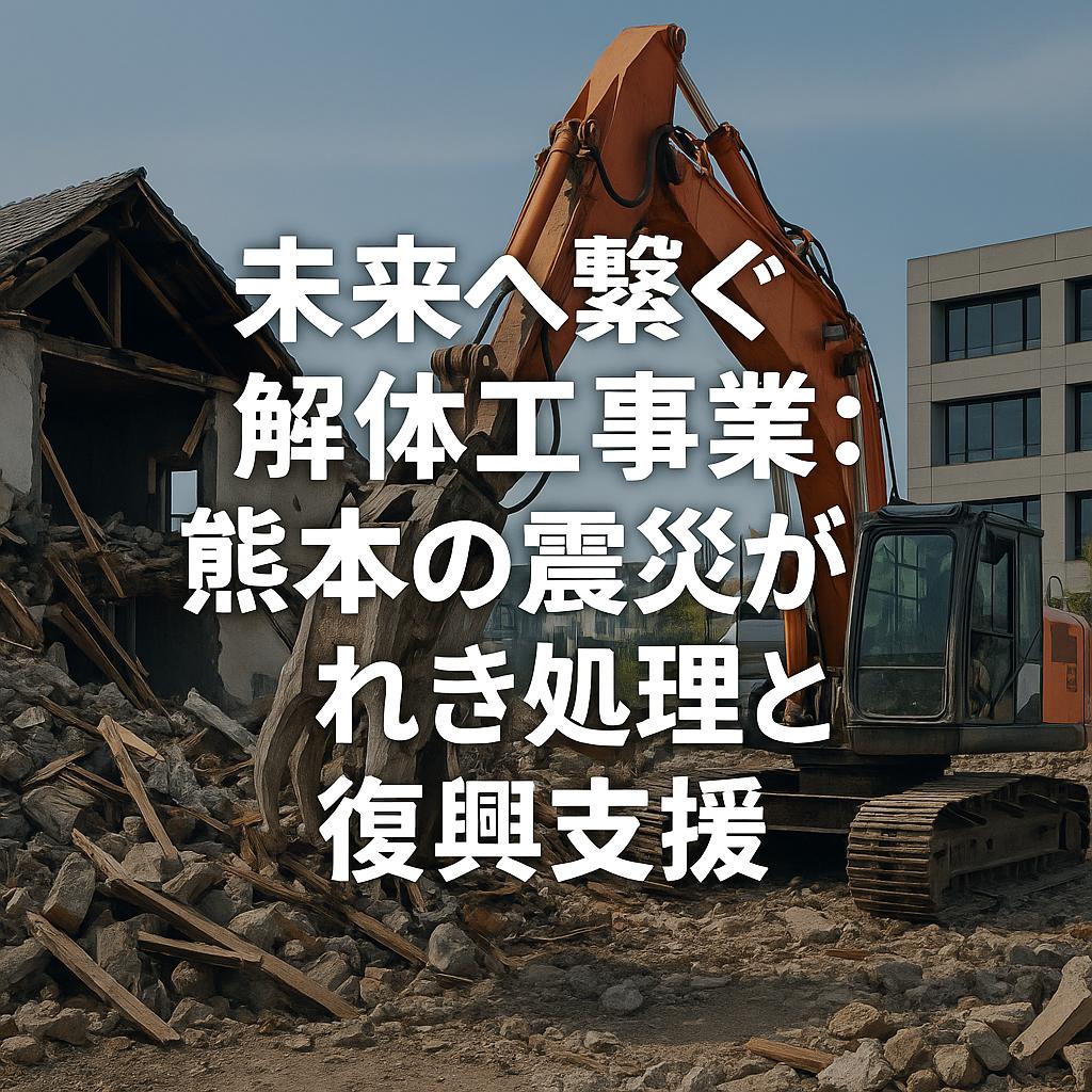 未来へ繋ぐ解体工事業:熊本の震災がれき処理と復興支援