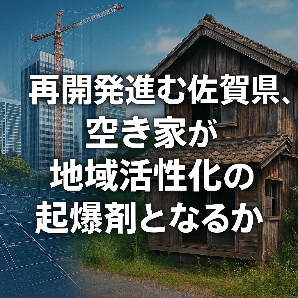 再開発進む佐賀県、空き家が地域活性化の起爆剤となるか